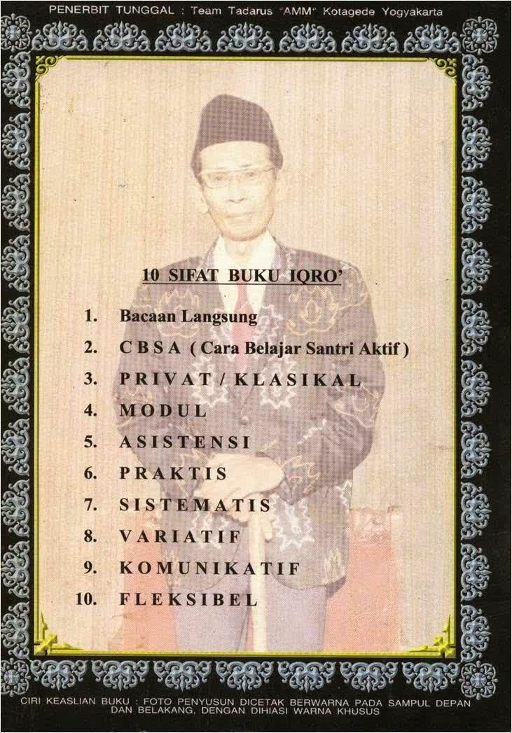 Siapa Kakek Dibalik Sampul Buku IQRA